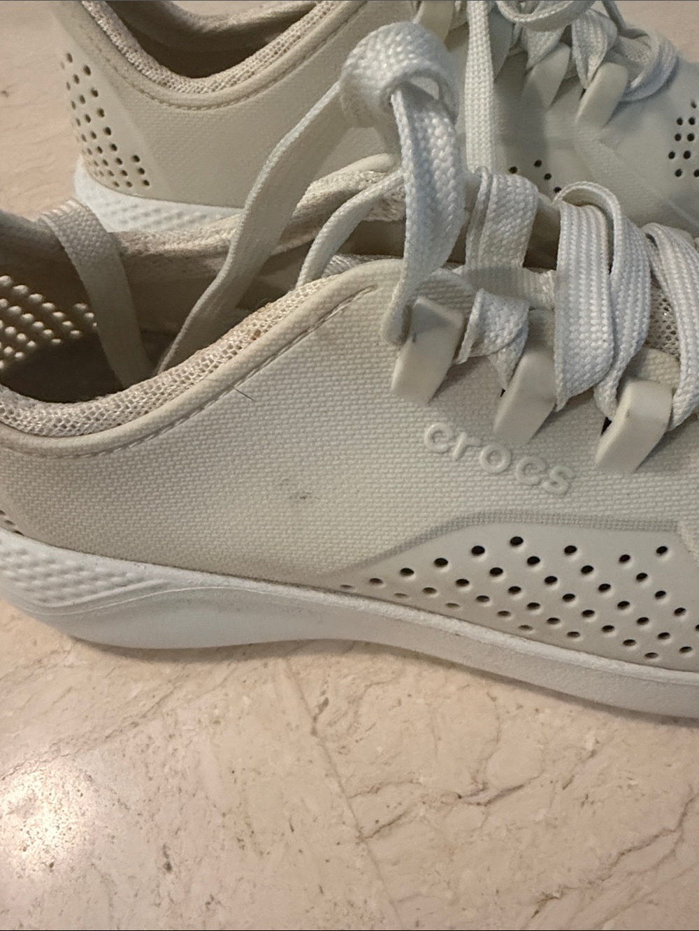 Cream crocs sneakers - Picture 7 of 8